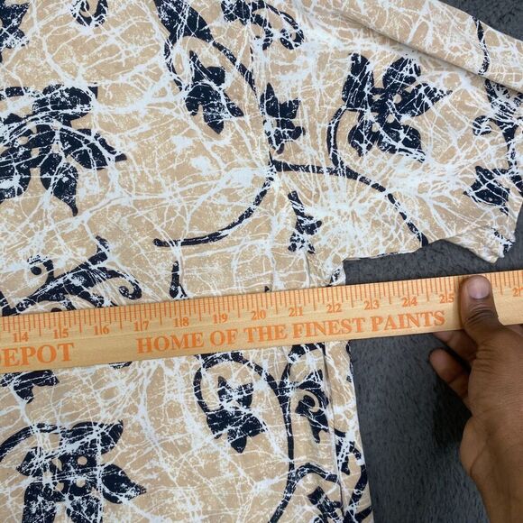 Tropical Tantrum Hawaiian Shirt XL Men’s Button Up Batik All Over Print Vintage - Picture 9 of 11